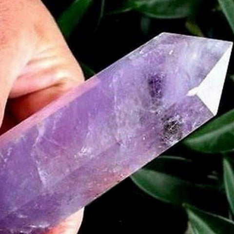 Amethyst Crystal Single Terminated Healing Wand Purple Obelisk Gem