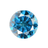 Blue Diamond Gem Round Cut 2mm Indian Genuine Micro Sized