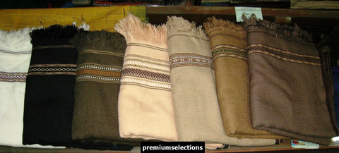 AFGHAN PATOO BLANKET wool shawl patu pato long scarf wrap ethnic pashtun pakol stole chadar thick pakistan wholesale lot bundle of 10 new