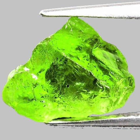 Peridot Rough Facet Gem Lime Green Pakistan Natural 4 ct