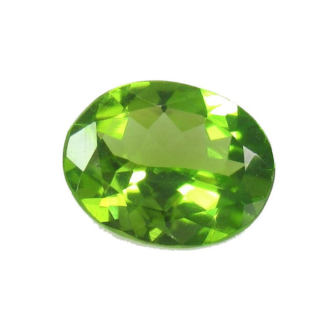 Peridot Gem Oval Cut 1 Ct Lime Green Pakistan Natural VS